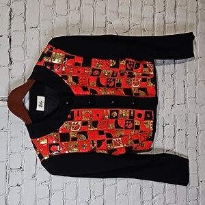 Helga vintage 80's cropped sequin blazer